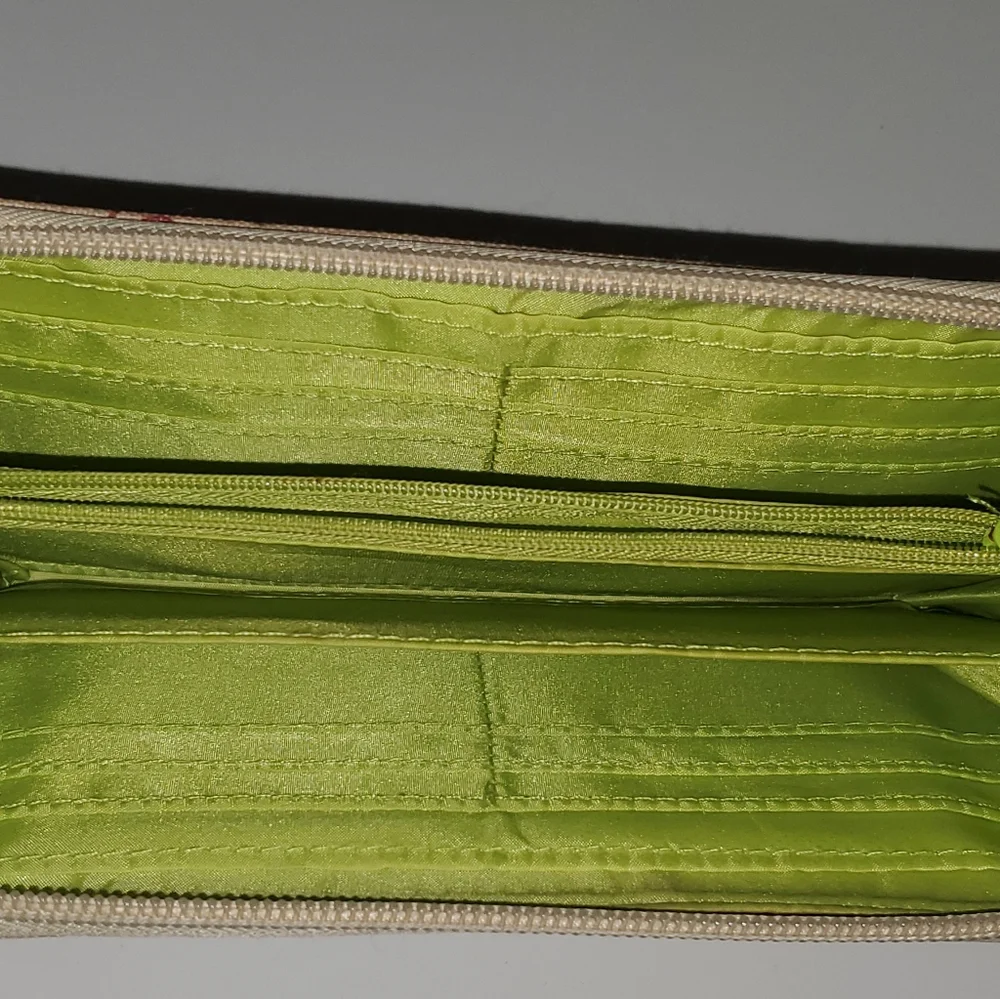 Lily Bloom Beige Woodland Canvas Wallet